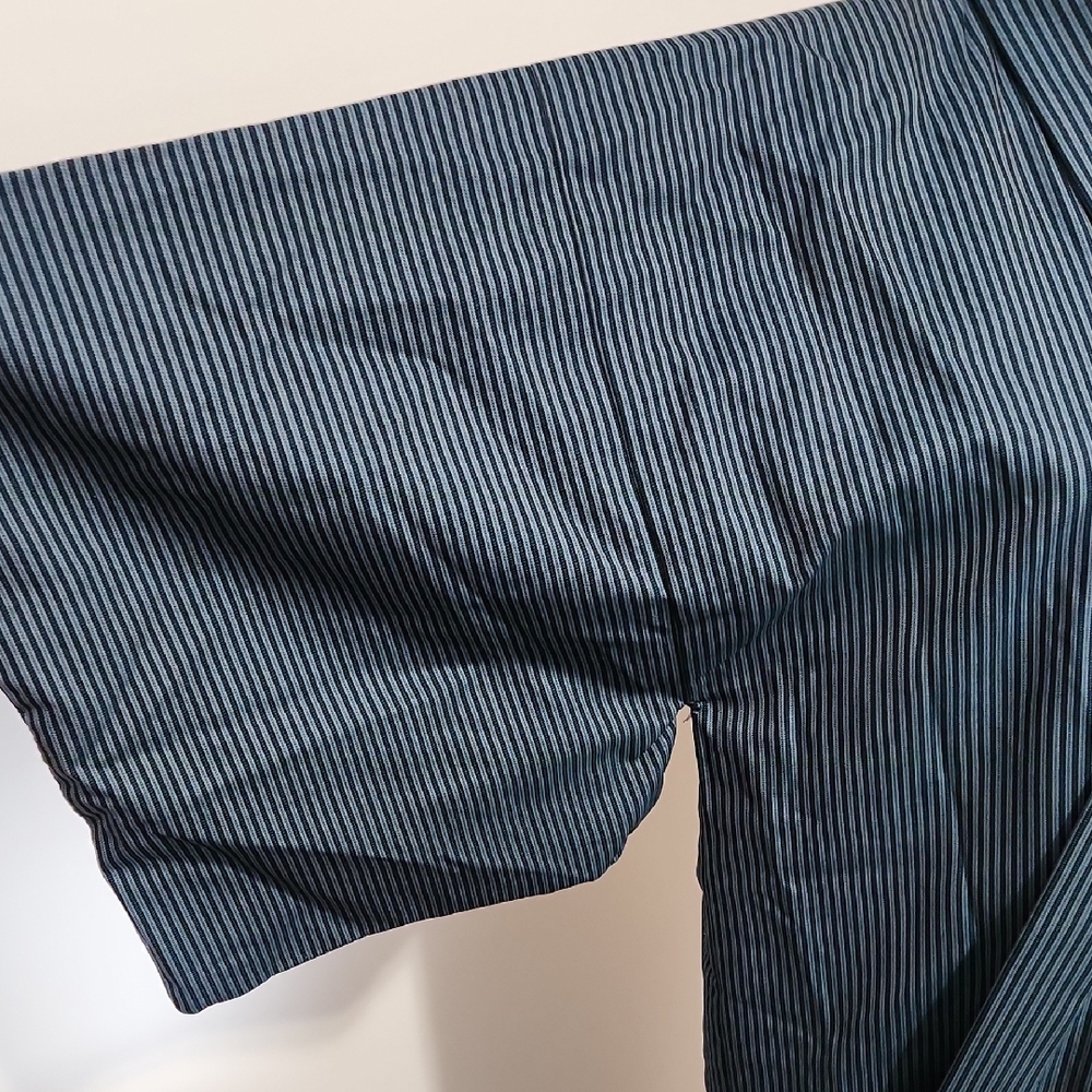 Striped Blue Kimono Robe - Picture 3 of 9